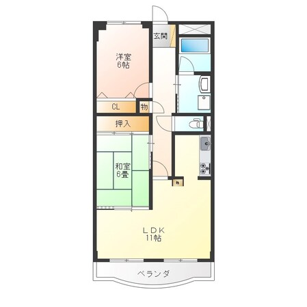 メゾンドエルの物件間取画像